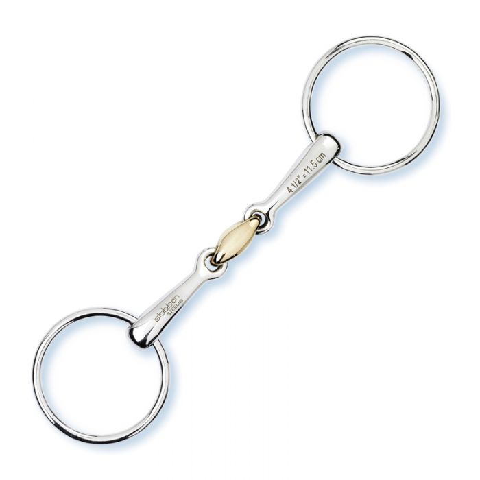 Stübben Loose Ring Snaffle / Bradoon Tredelt Bid - OUTLET