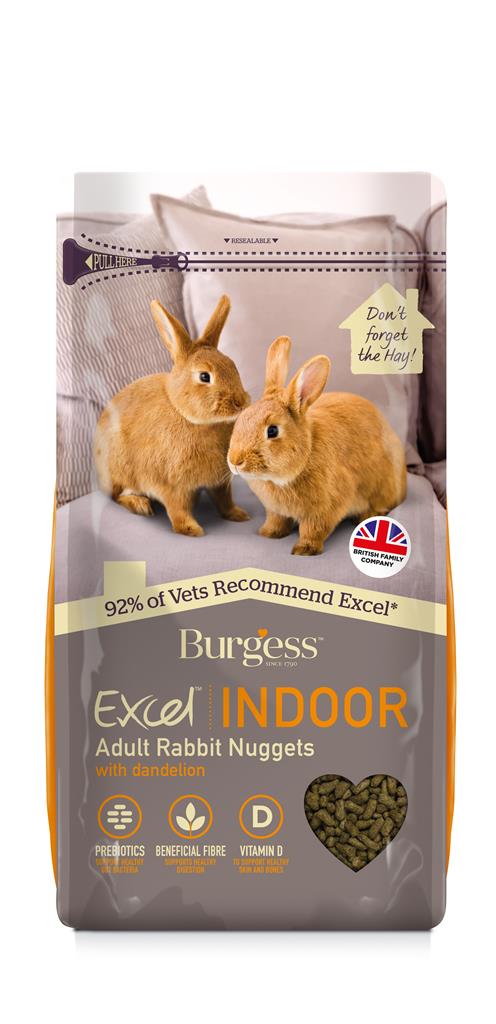Burgess Excel Indoor adult rabbit nuggets