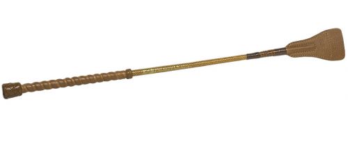 Fleck Cotton thread covered, lacquered, leather grip springpisk