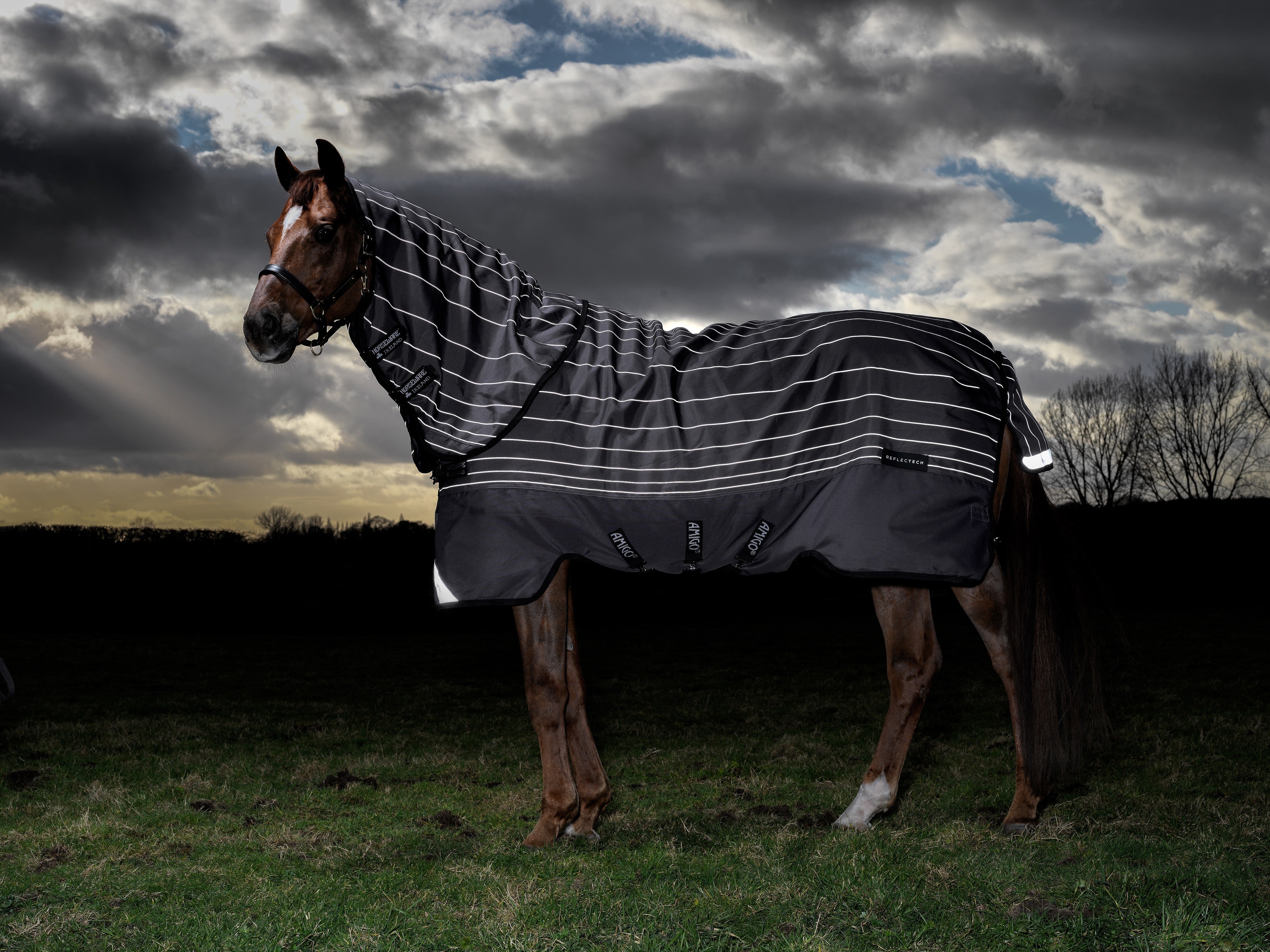 Horseware Amigo Bravo 12 Reflectech Plus Lite 100 g. - OUTLET