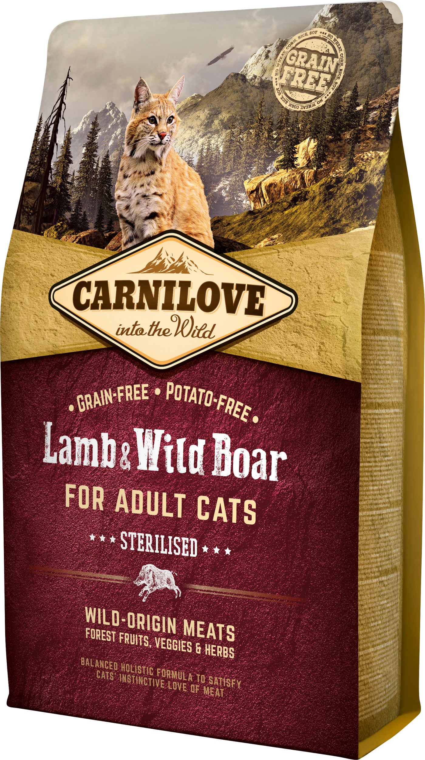 Lamb Og Wild Boar For Adult sterilised Cats