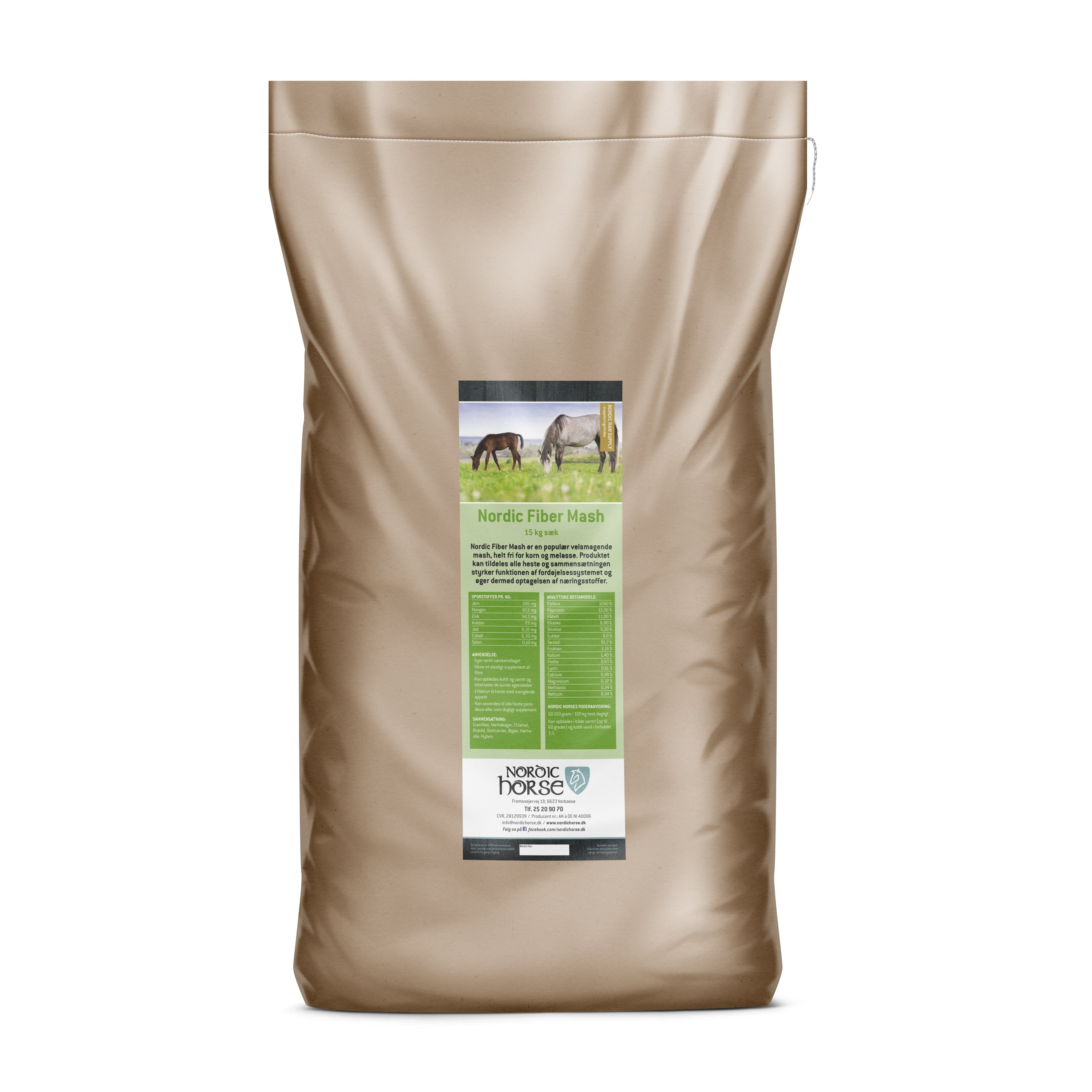 Nordic Horse Fiber Mash 15 kg.