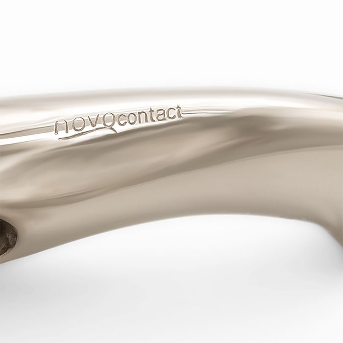 Sprenger Novocontact Eggbutt bit with D-shaped rings 3-delt, 16 mm