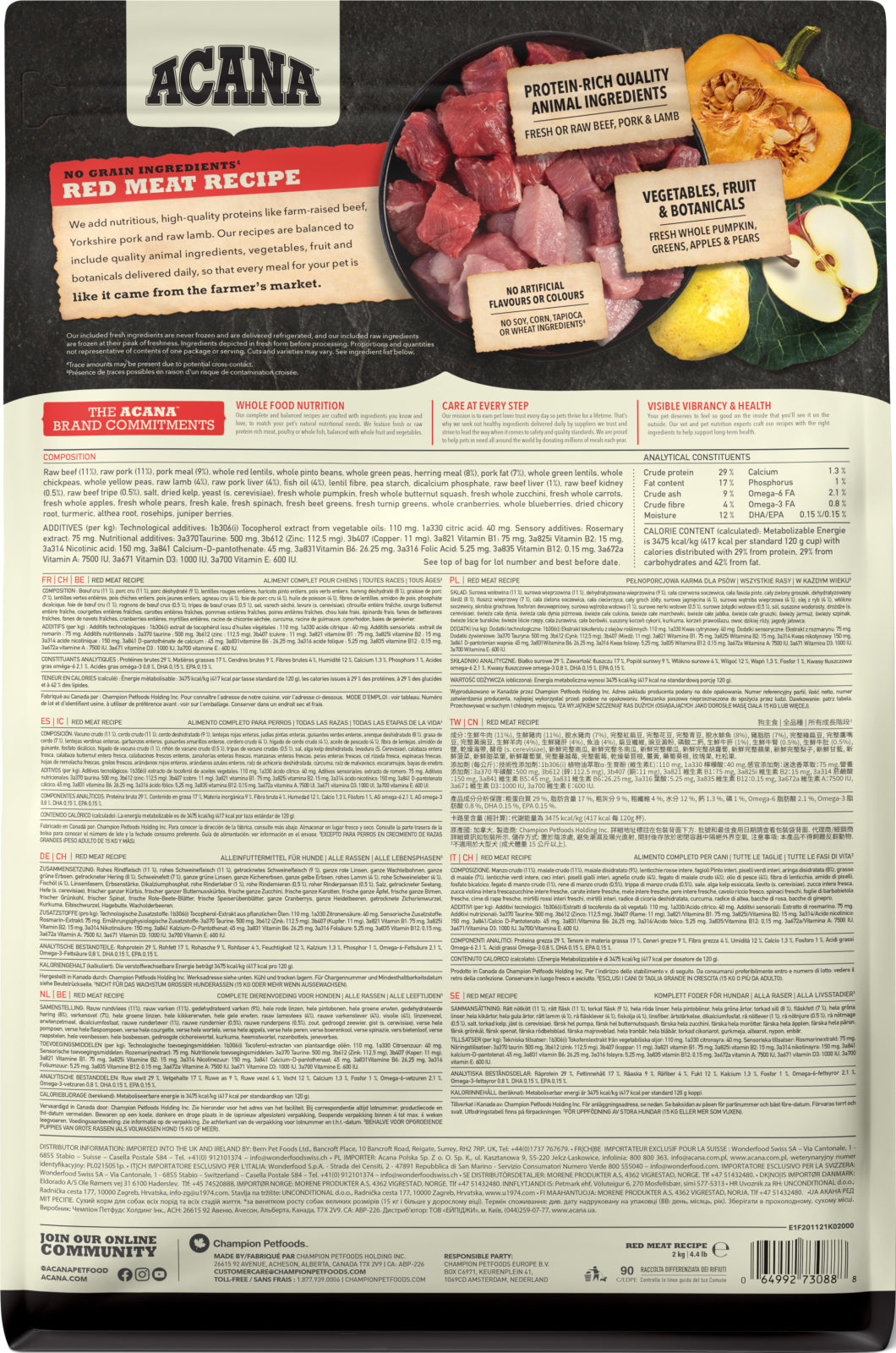 ACANA Red Meat Recipe