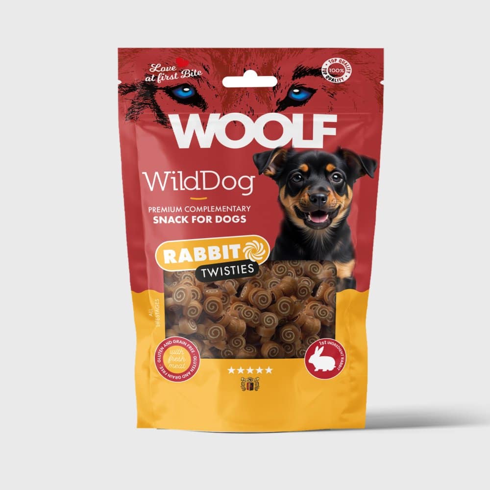 Woolf Wilddog Rabbit & Cod Twisties
