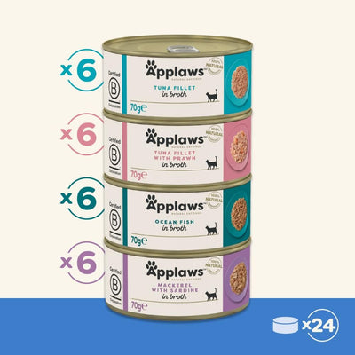 Applaws Multipack Fish Selection, 24x70 g.