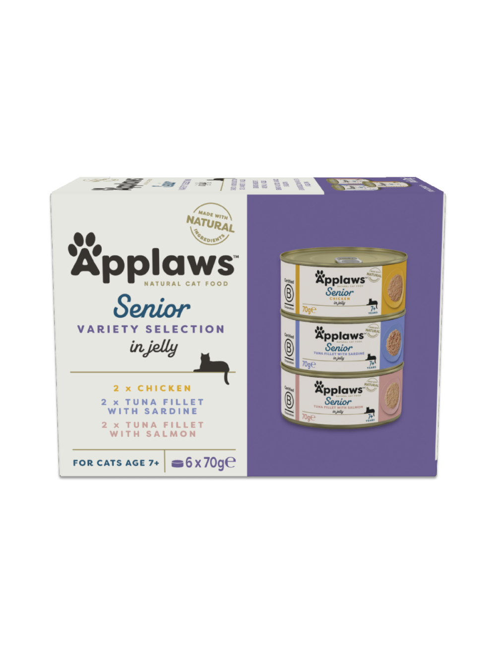 Applaws Multipack Senior Mix Gele, 6x70 g.