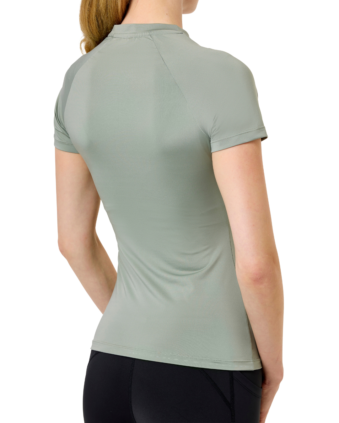 Equestrian Stockholm Pistachio White Dynamic Short Sleeve Baselayer
