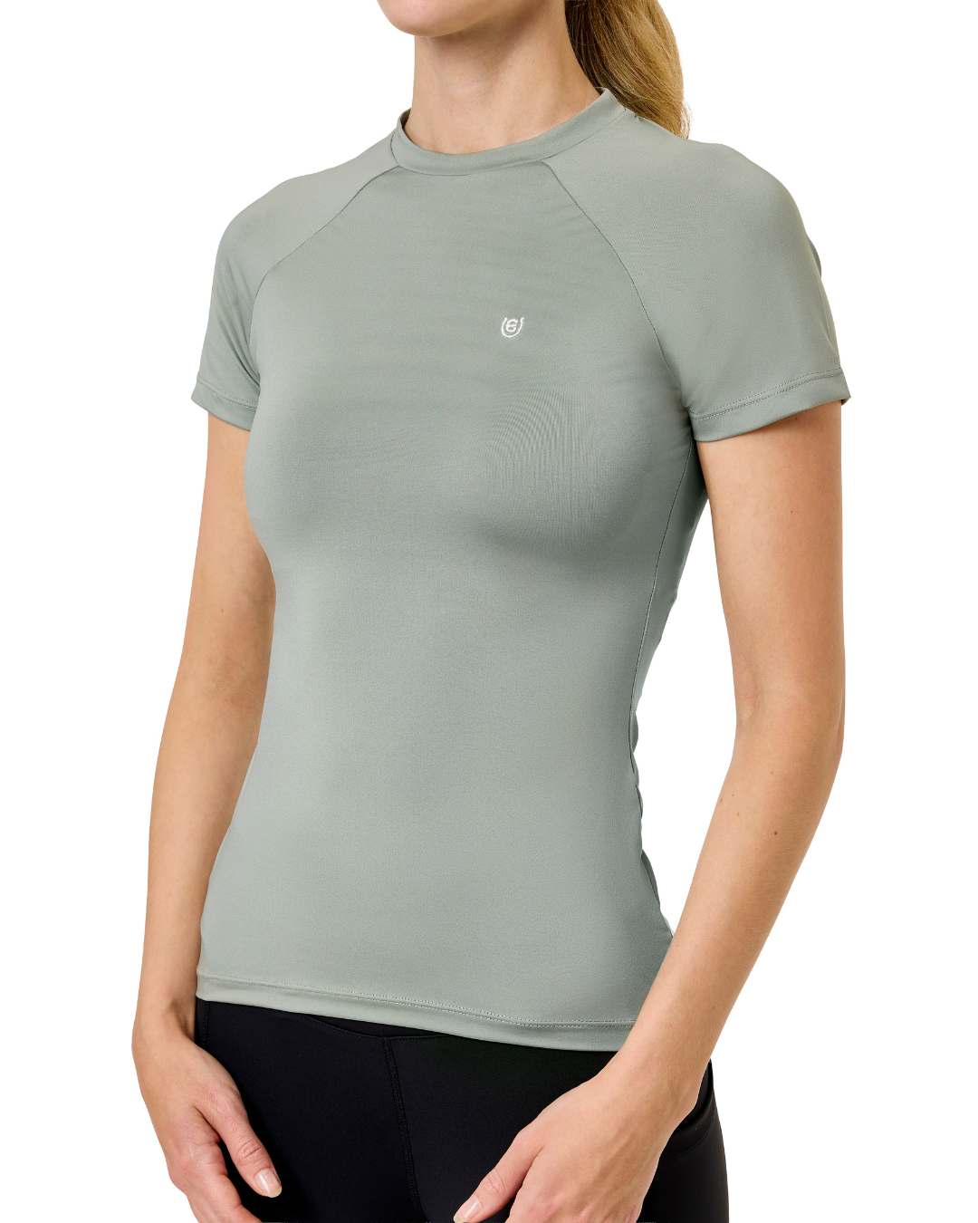 Equestrian Stockholm Pistachio White Dynamic Short Sleeve Baselayer