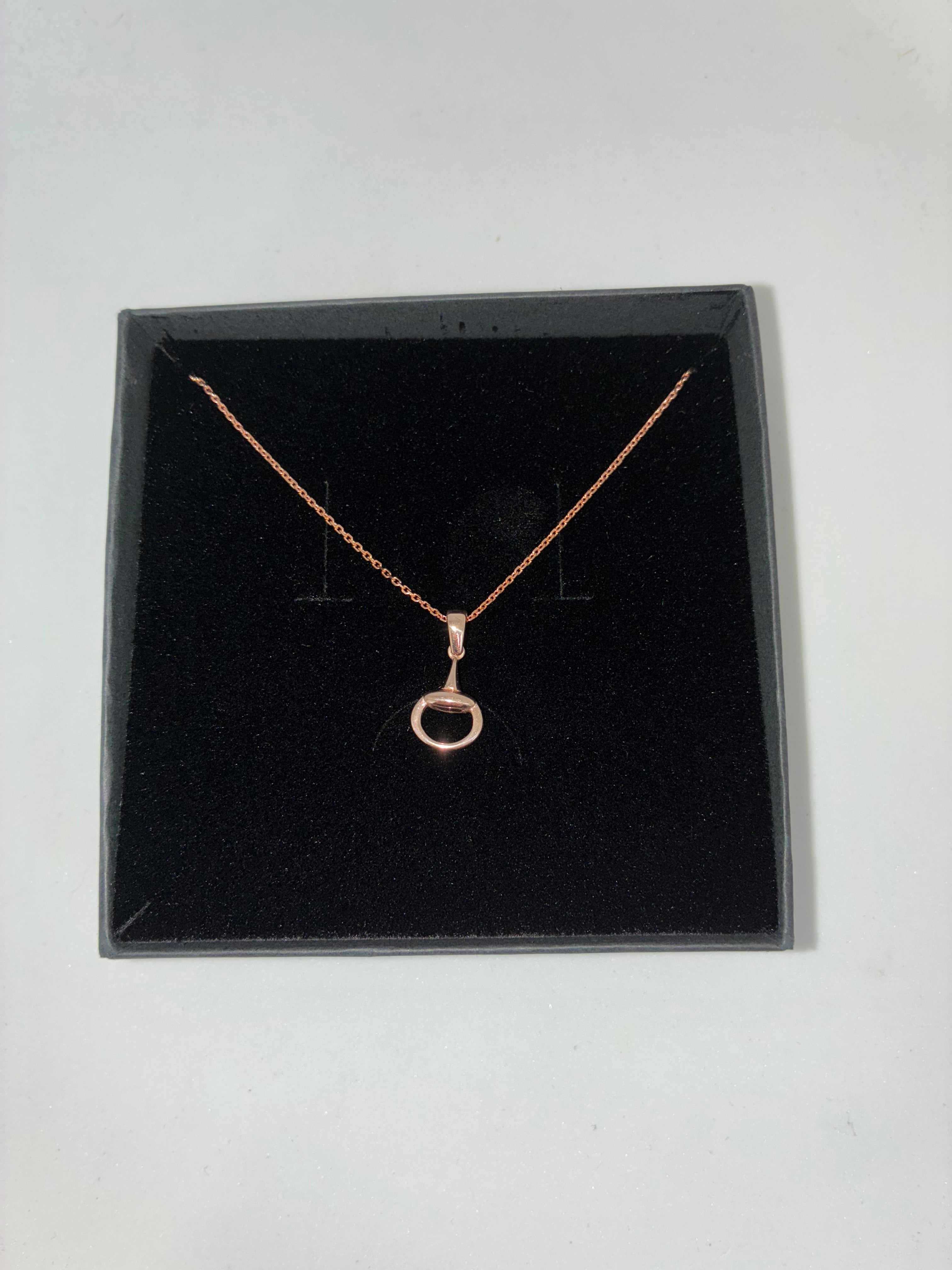 Jo´s Stering Silver Small Snaffle Bit Necklace