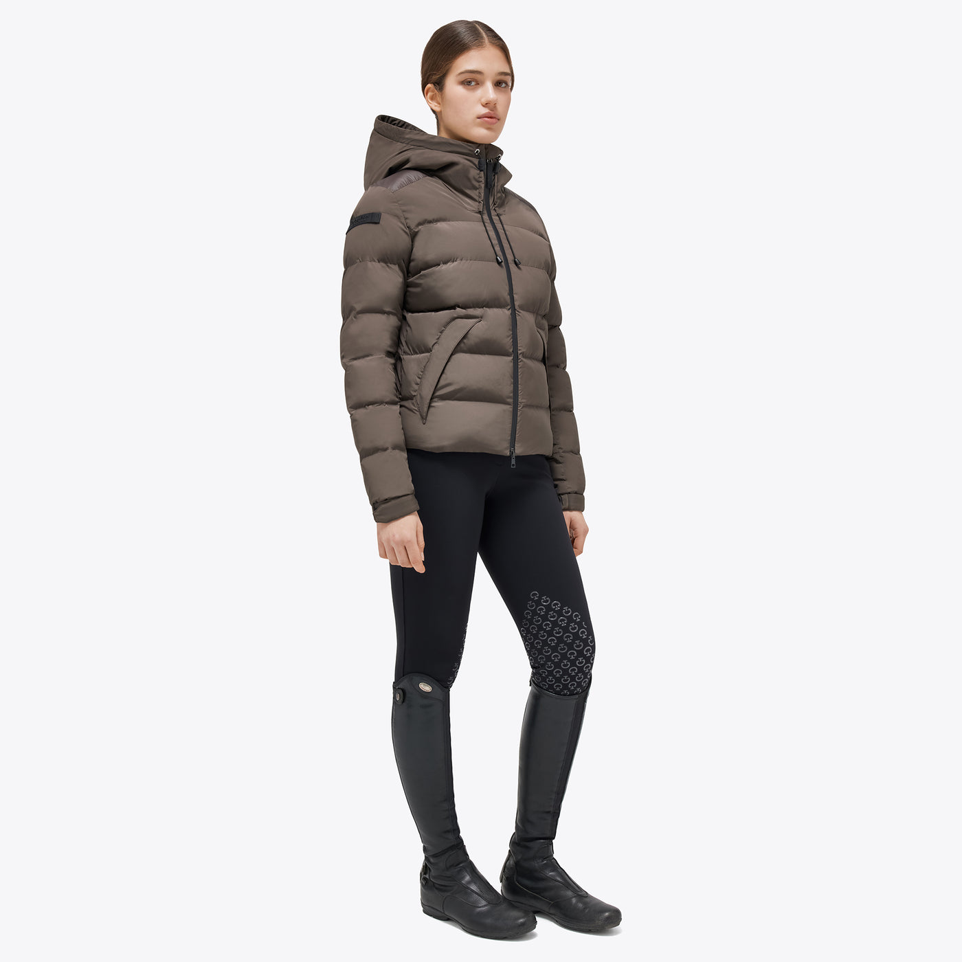 CT Hooded Nylon Puffer Jacket