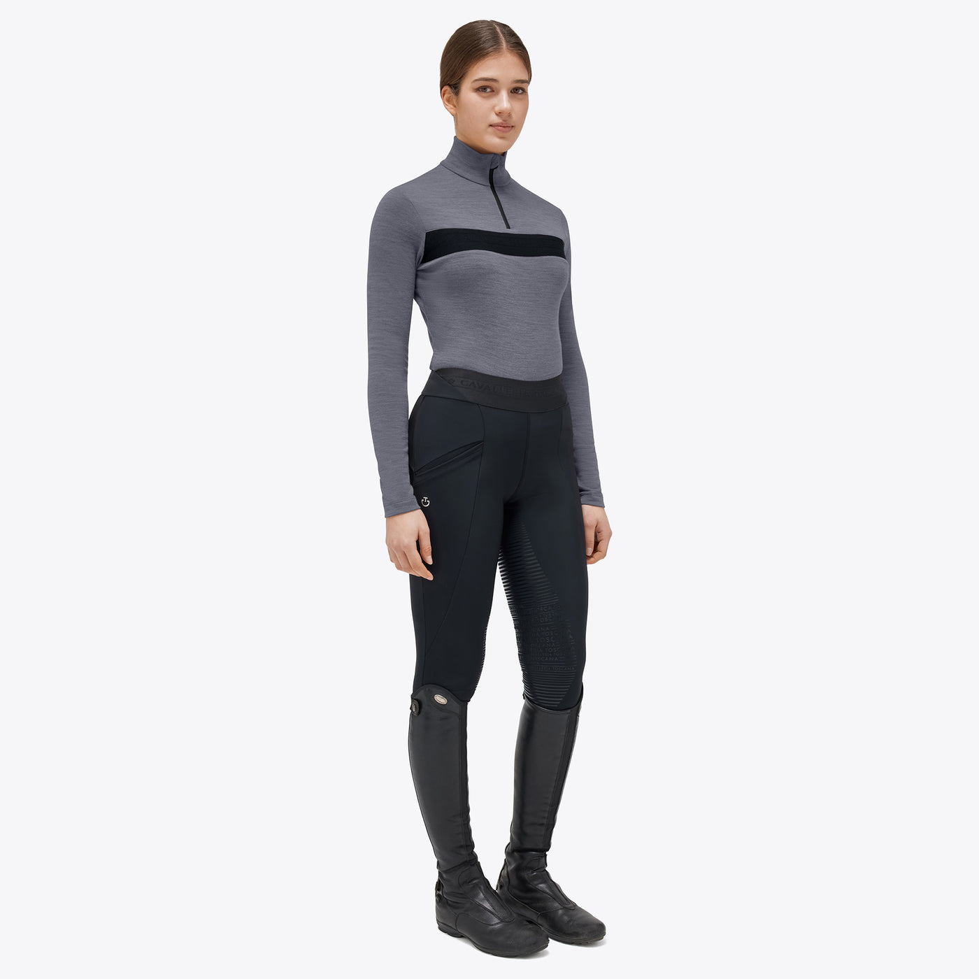 CT Tech Wool Mock Turtleneck Training Polo - OUTLET