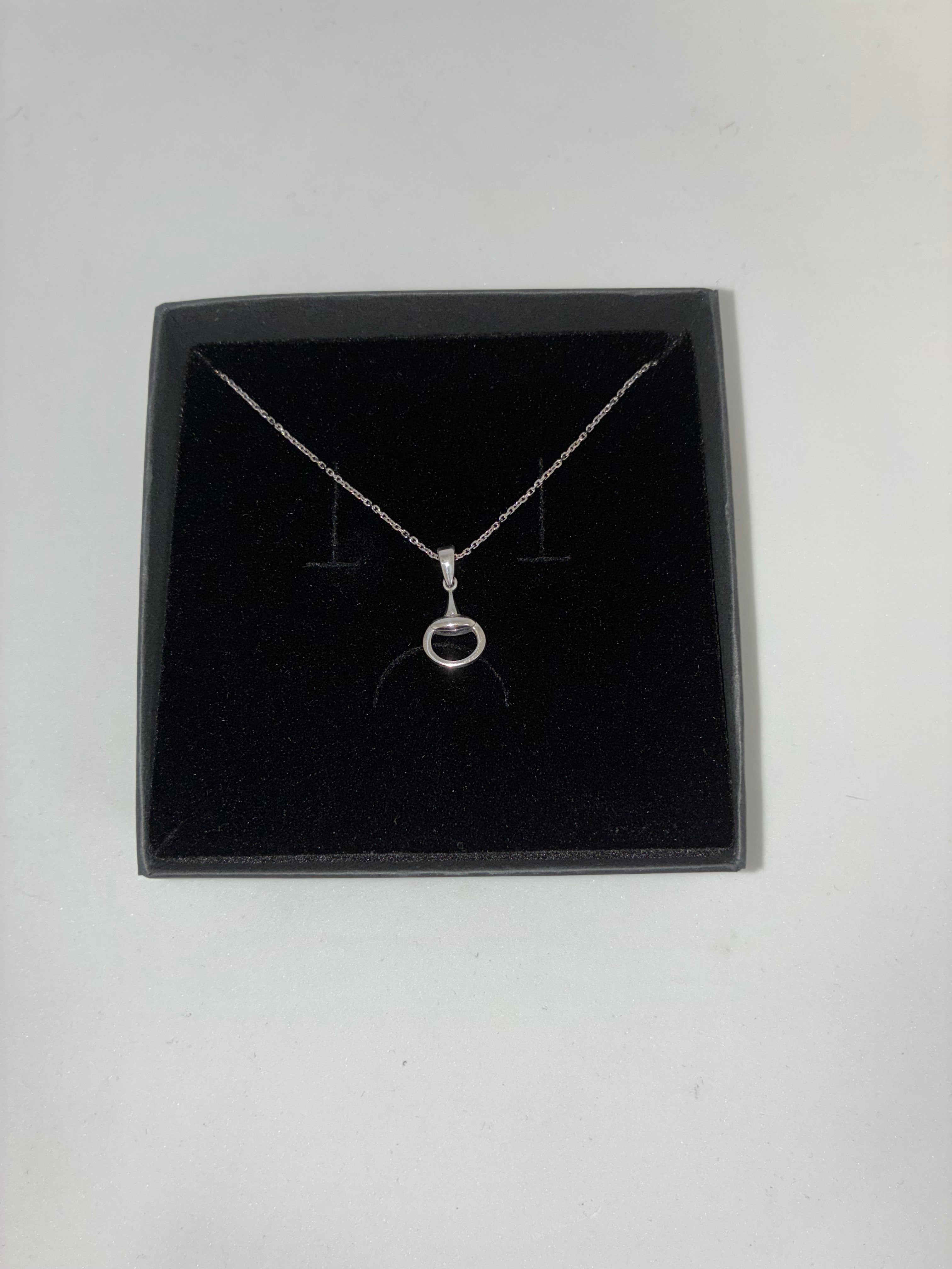 Jo´s Stering Silver Small Snaffle Bit Necklace