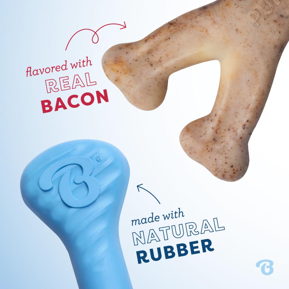 Benebone Puppy 2-Pack Rubber Bone/Wishbone
