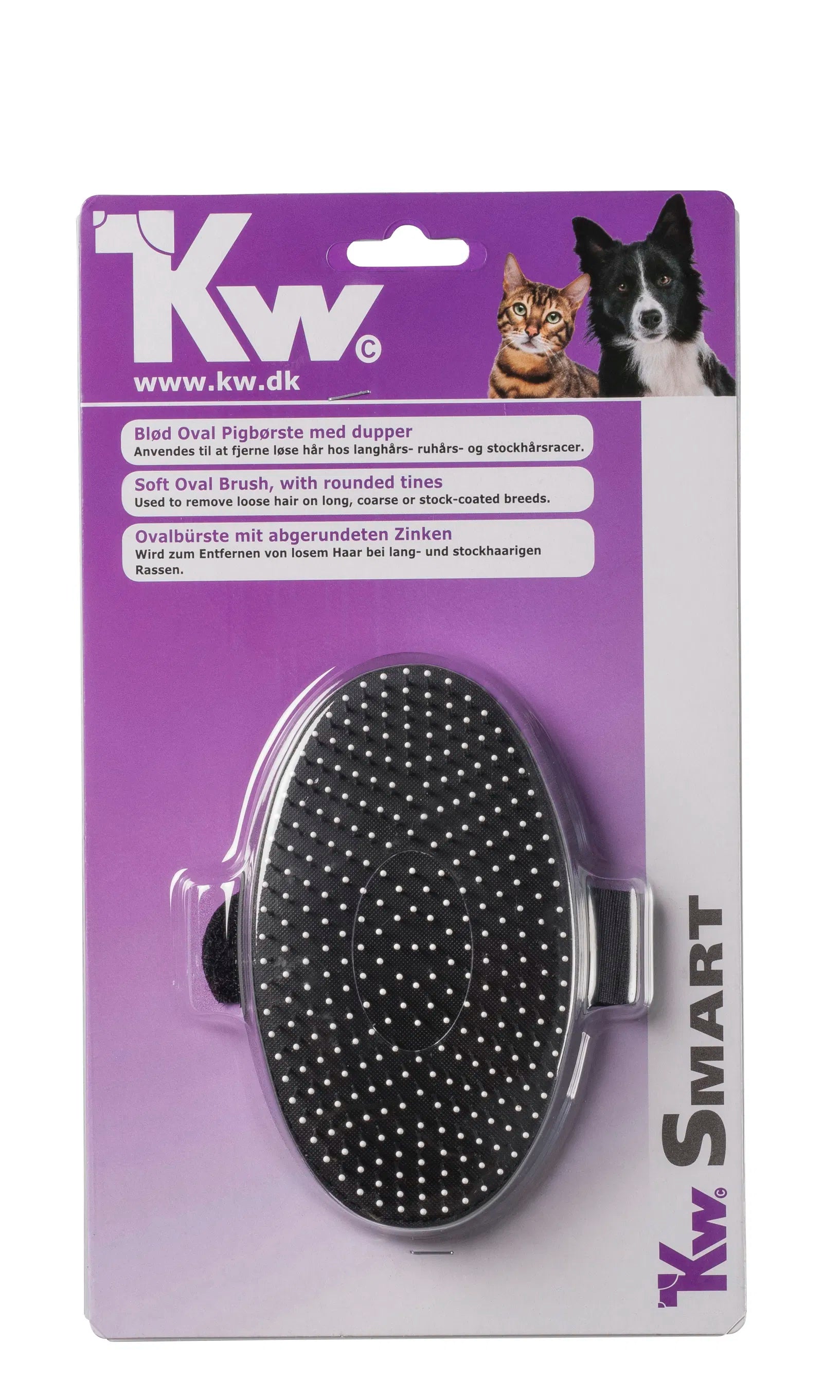 KW Smart Oval Pigbørste m. Dupper