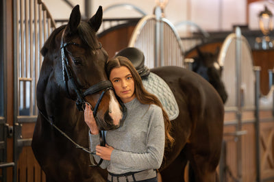 EQ Stacey Half Zip Langærmet Ridebluse