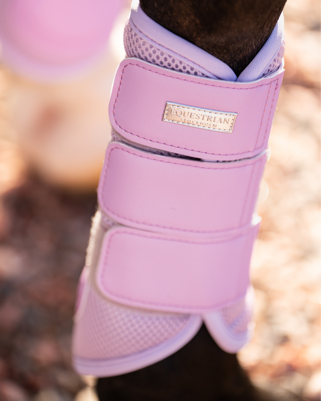 Equestrian Stockholm Classic Mesh Brushing Boots Lavender
