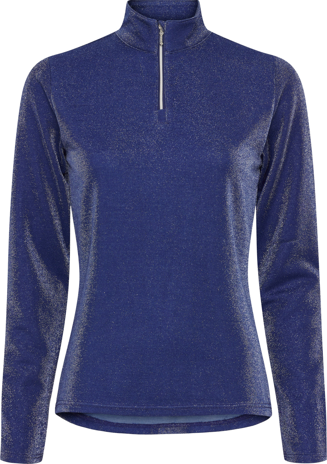 Equipage Shimmer Langærmet Half-zip Ridebluse - OUTLET