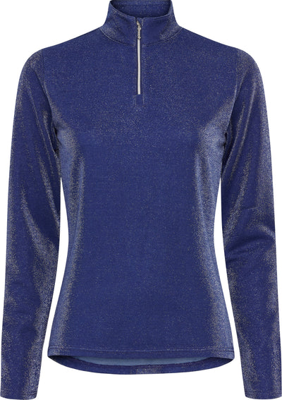 Equipage Shimmer Langærmet Half-zip Ridebluse Barn
