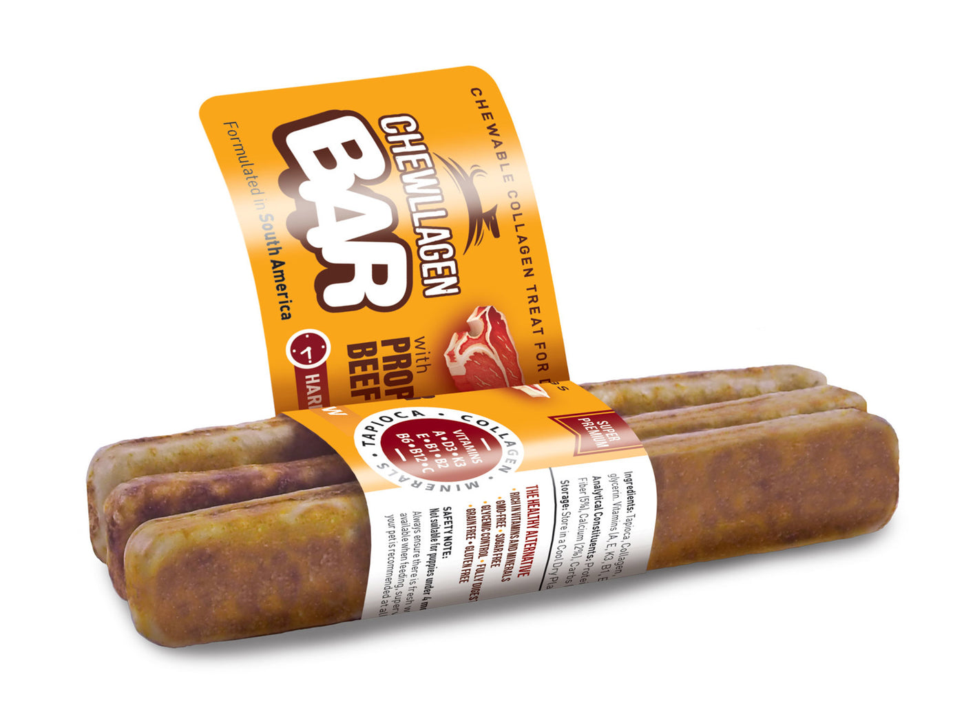Chewllagen Beef Bar Small 3-pak