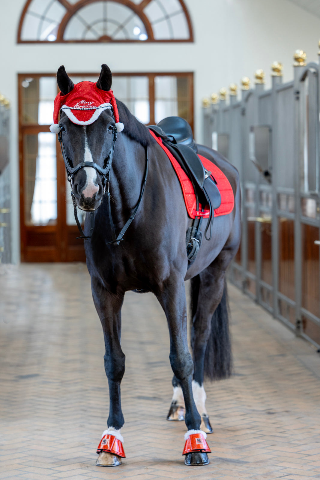 HorseGuard Nissehue med glimmer til hest