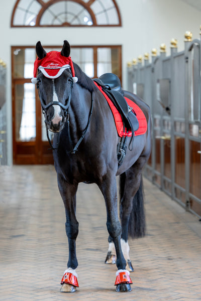 HorseGuard Nissehue med glimmer til hest