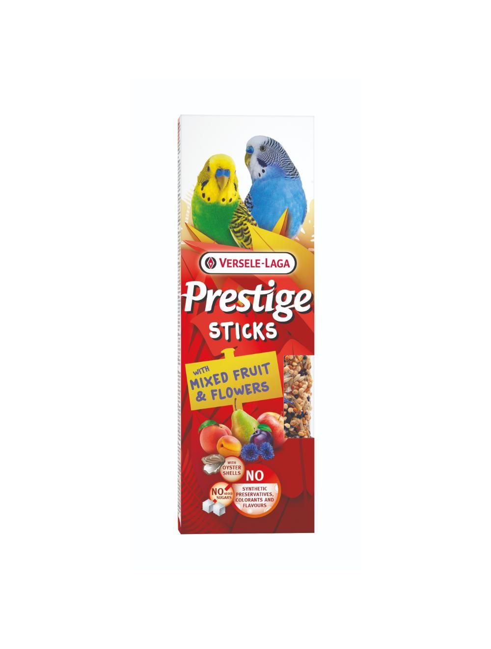 Prestige Sticks Små Parakitter m. Frugt og Blomster