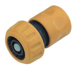 Center-Gros Plast kobling 1/2" med stop