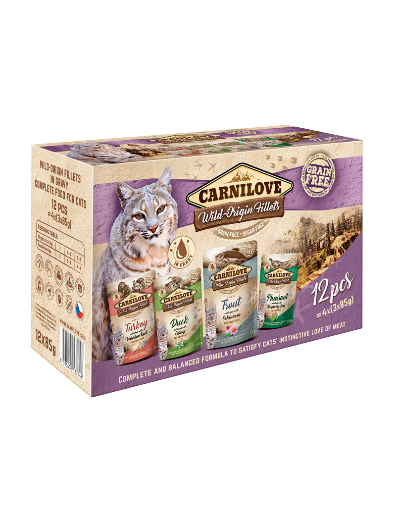 Carnilove Cat Pouch Multipack 12x85g.