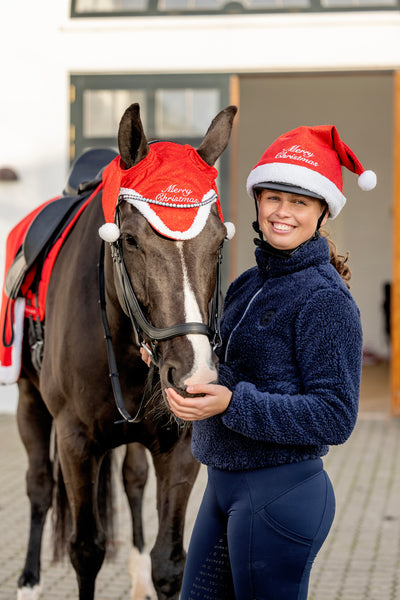 HorseGuard Nissehue med glimmer til ridehjelm