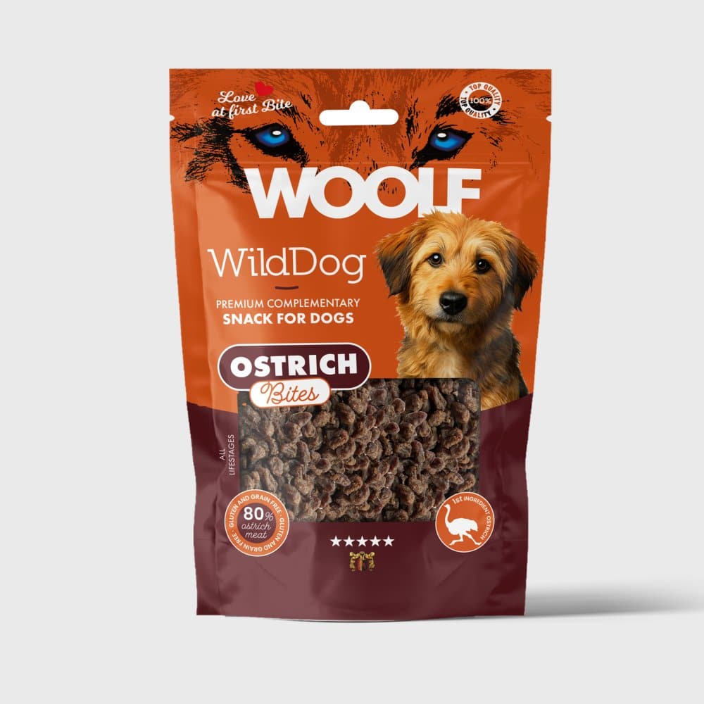 Woolf Wilddog Soft Ostrich Bites