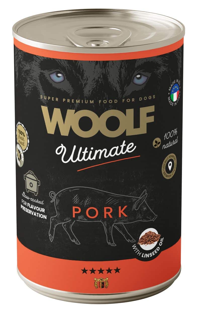 Woolf Ultimate Vådfoder Pork w. Linseed Oil