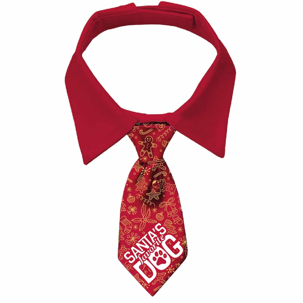 Merry Pets Favorite Dog Xmas Tie