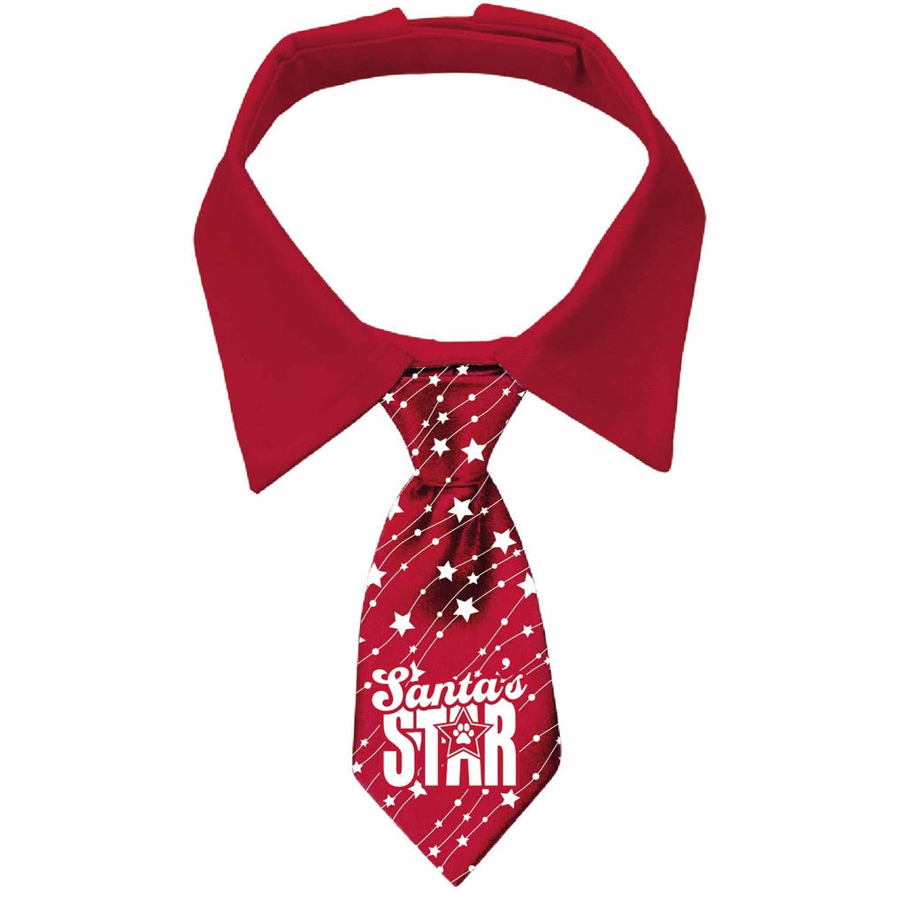 Merry Pets Santa's Star Stars Dog Xmas Tie