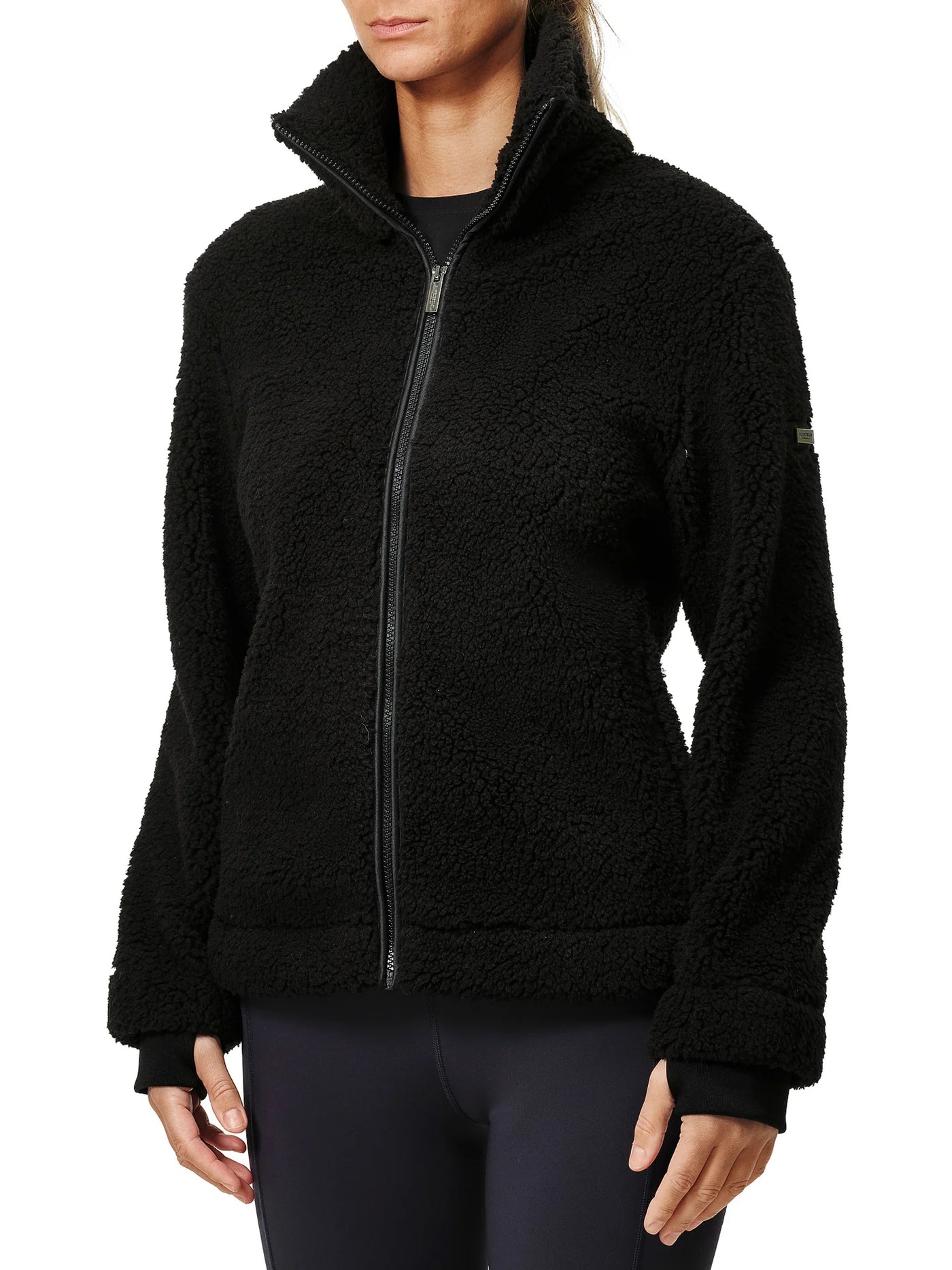 Equestrian Stockholm Teddy Fleece Jacket Black