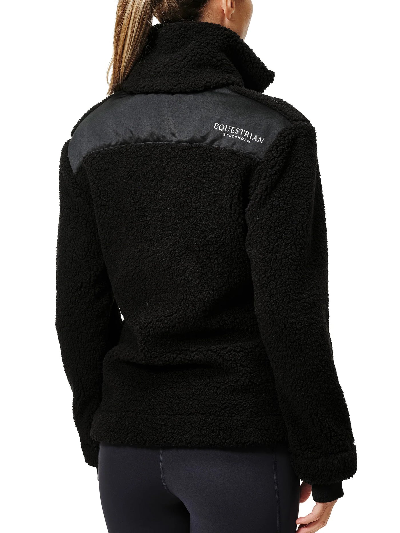 Equestrian Stockholm Teddy Fleece Jacket Black