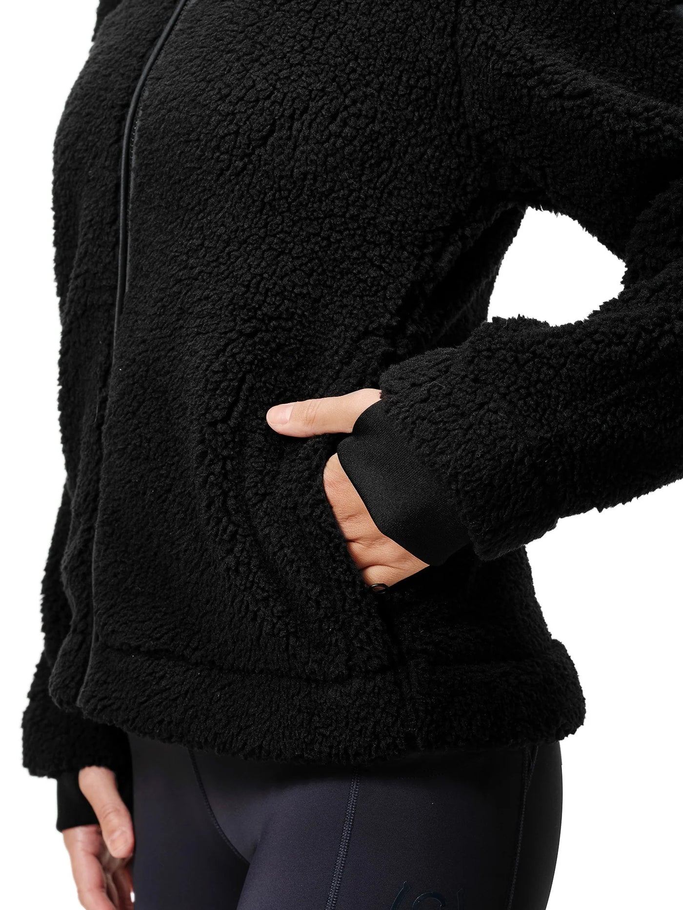 Equestrian Stockholm Teddy Fleece Jacket Black