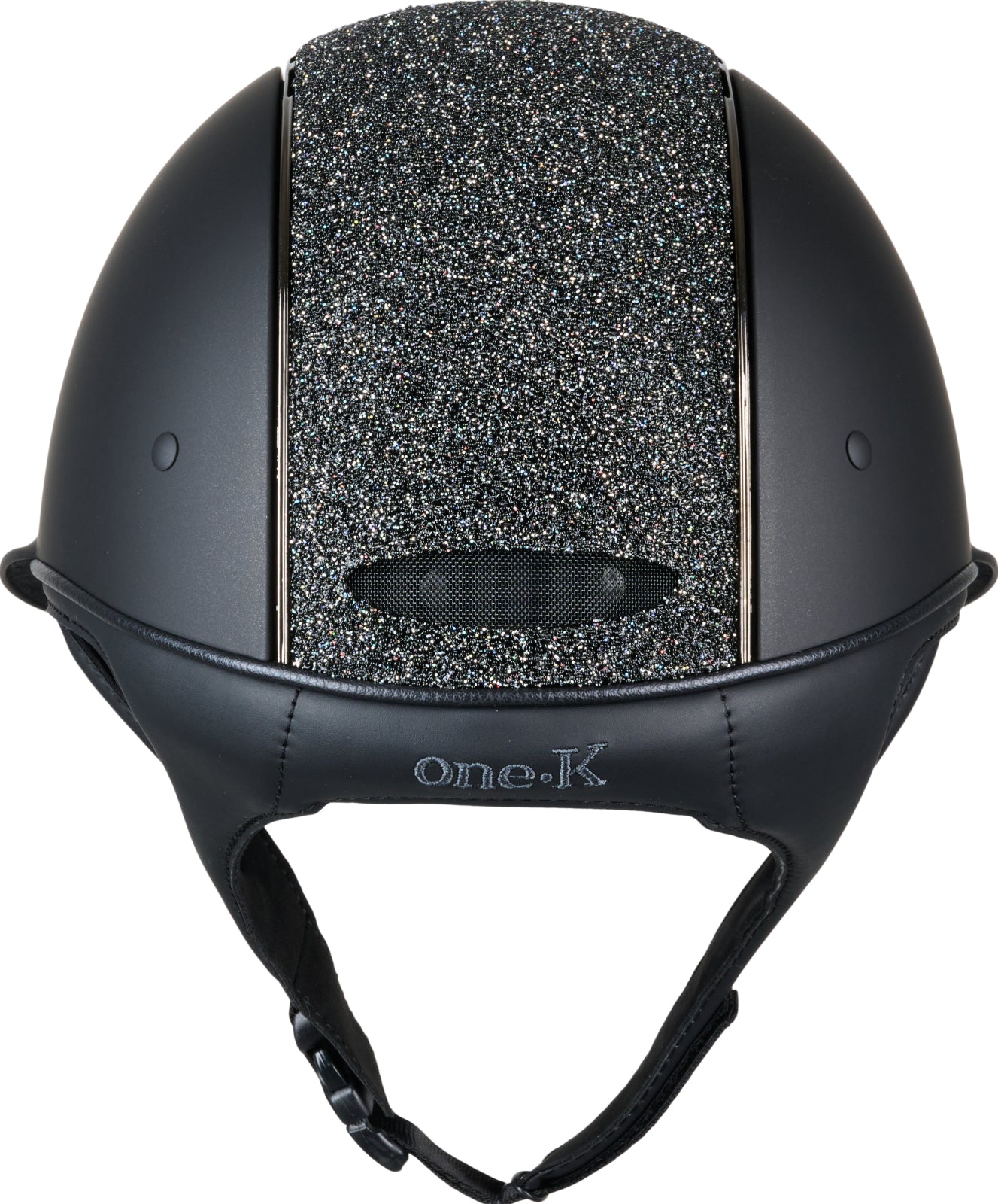 One K Avance Mat Glitter Top+Front Ridehjelm