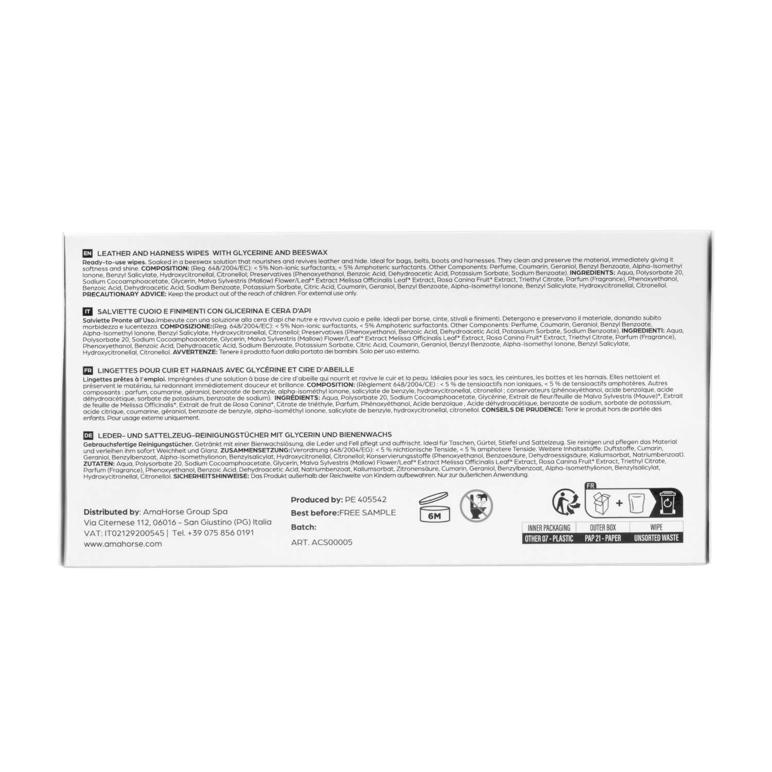 Acavallo Beeswax Leather Wipes