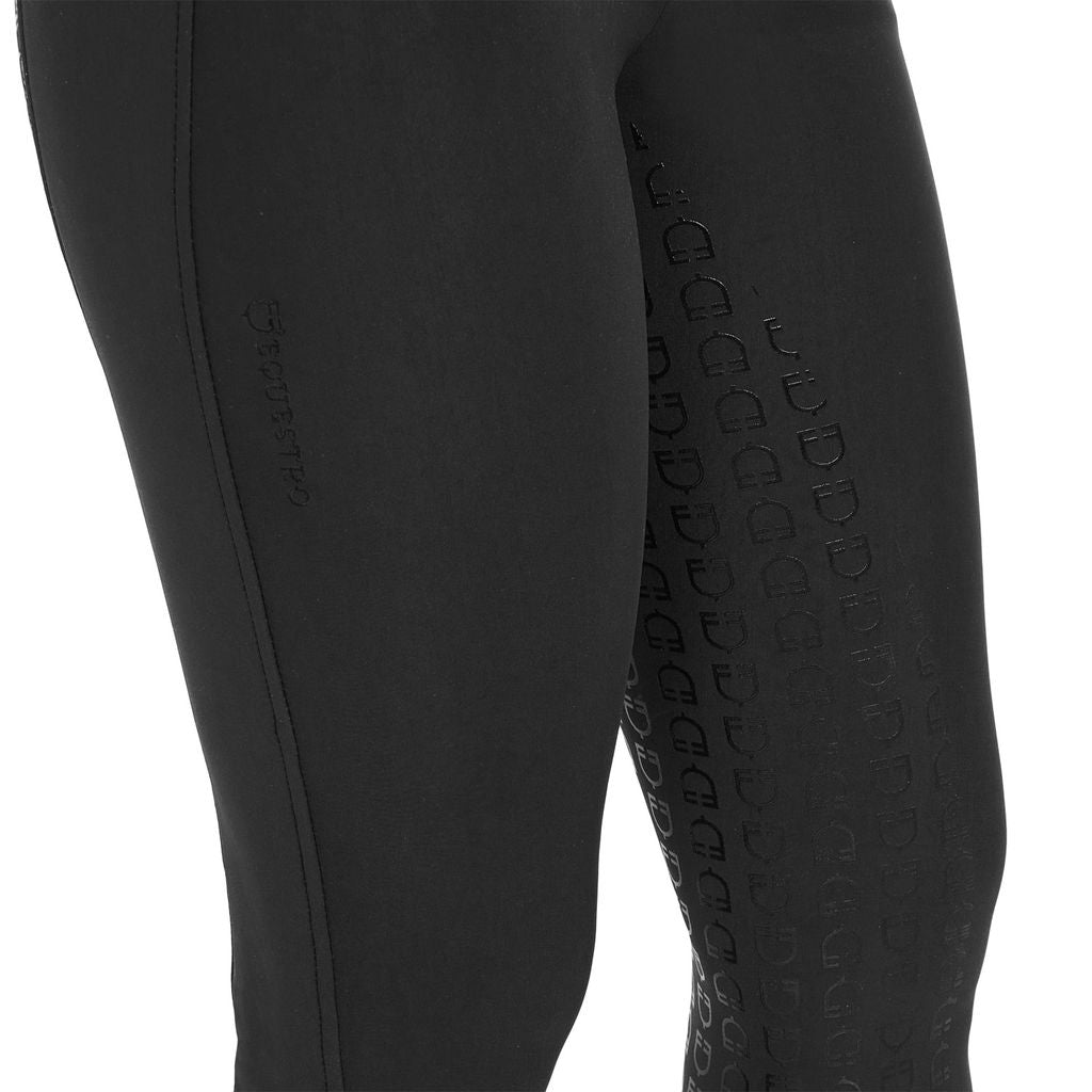 Equestro Women's High Waist Breeches With Fleece Lining