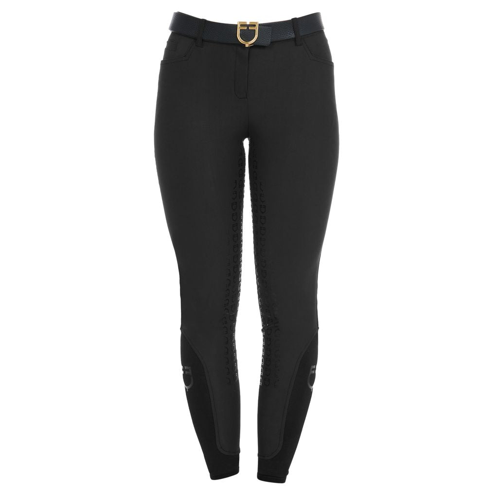 Equestro Women's High Waist Breeches With Fleece Lining