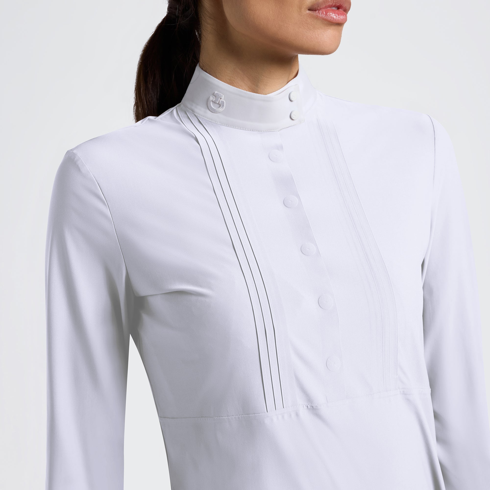 Cavalleria Toscana Women's Long Sleeve Heat Sealed Bib Competition Shirt - OUTLET