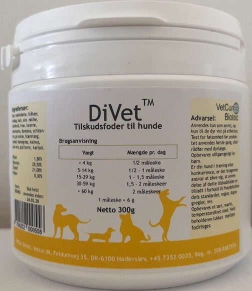 Vetcur Biotec DiVet til hund - Pulver