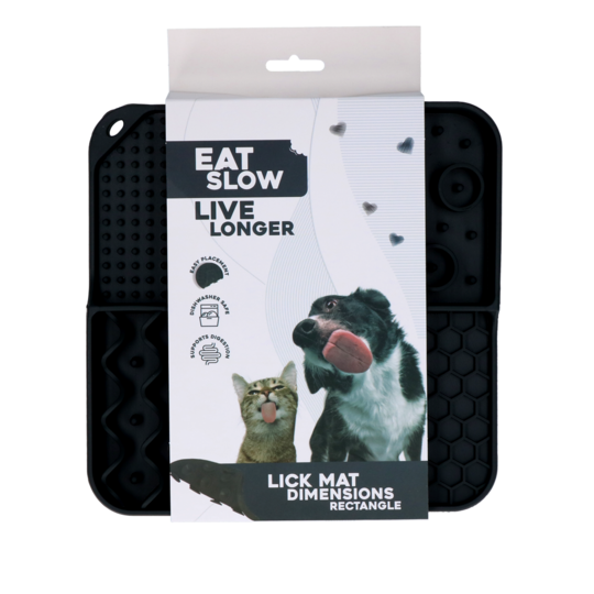 Eat Slow Live Longer Lick Mat Rectangle