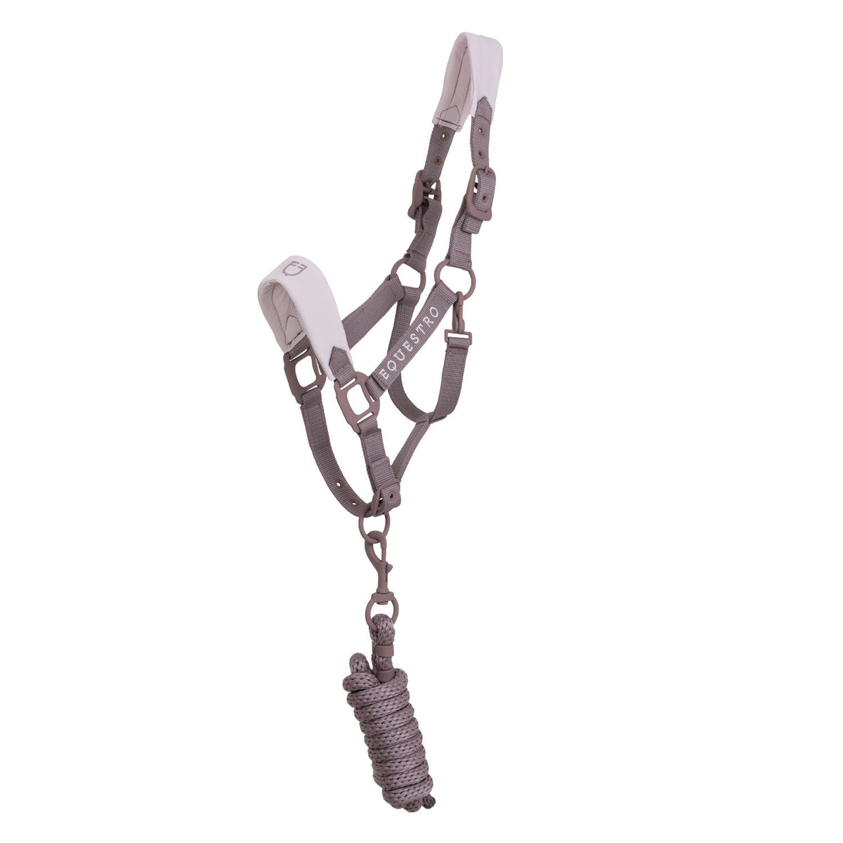 Equestro Technical Halter With Double Adjustment And Rubber-Coated Buckles