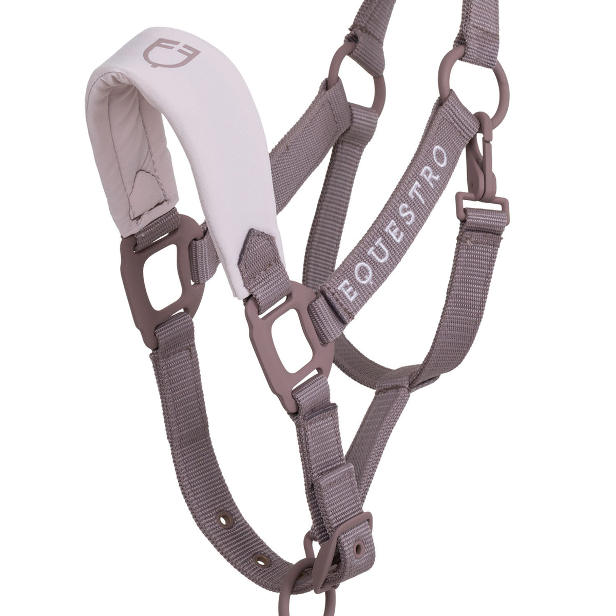 Equestro Technical Halter With Double Adjustment And Rubber-Coated Buckles