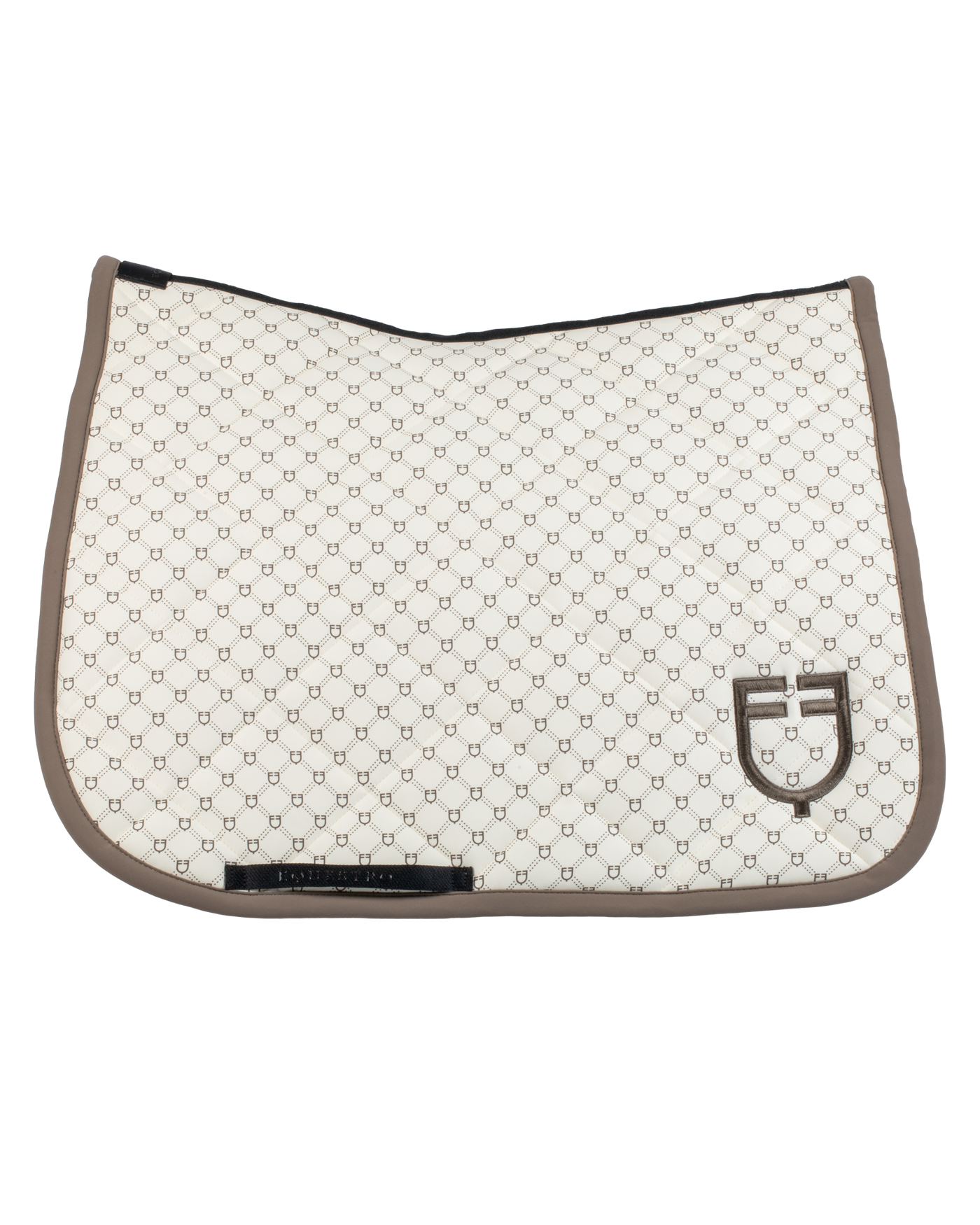 Equestro Dressage Monogran Print Saddle Pad