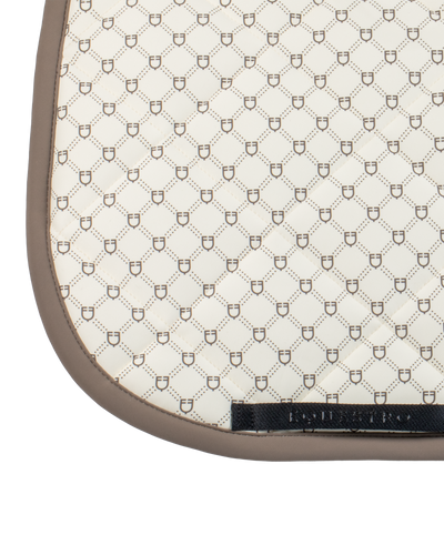 Equestro Dressage Monogran Print Saddle Pad