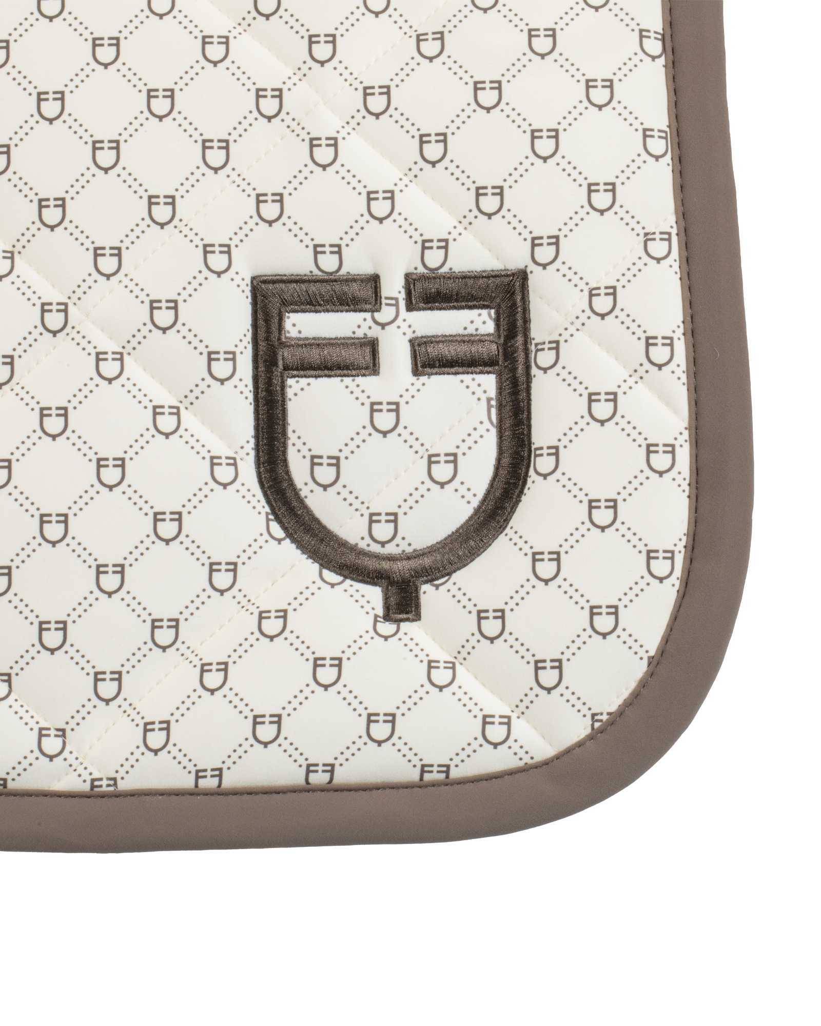 Equestro Dressage Monogran Print Saddle Pad