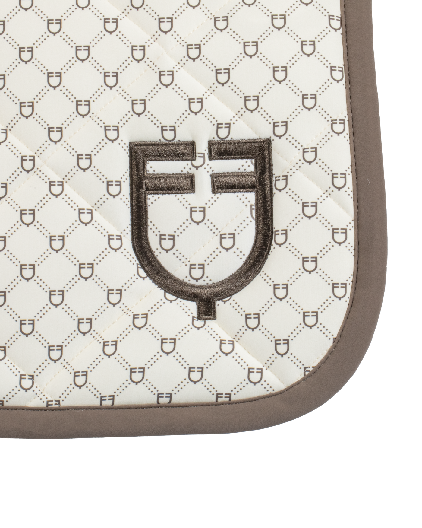 Equestro Dressage Monogran Print Saddle Pad